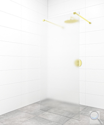 Sprchová zástěna Walk-in 80 cm SAT v barvě profilu zlatá SATBWI80MSZAVZ. obr. 1