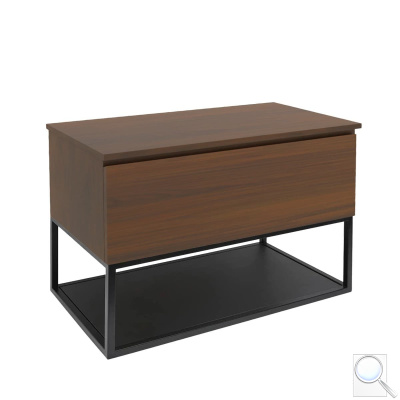 Koupelnová skříňka s krycí deskou SAT B-Way 99x57x45 cm ořech mat BWAY100NUTDF. obr. 1