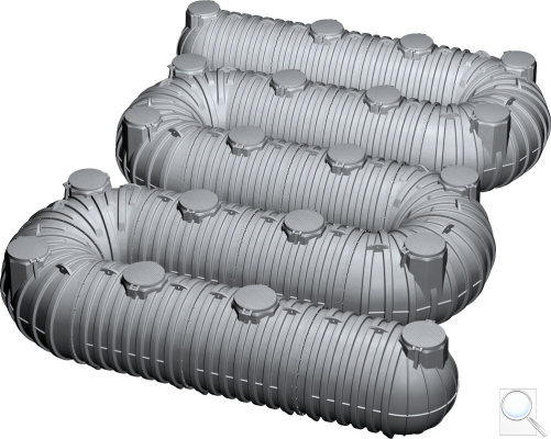 Podzemní velkokapacitní nádrže do 200 000 L. obr. 1