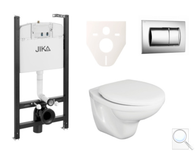 Závěsný WC set Jika do lehkých stěn / předstěnová montáž+ WC Fayans Neo SIKOJSJ2. obr. 1