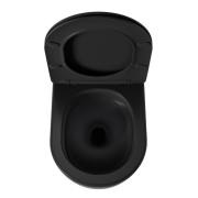 WC se sedátkem softclose závěsné vírové SAT Fusion černá mat zadní odpad SATFUS010RTORPBKM. &nbsp;(5)