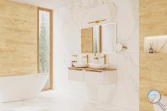 Koupelna Peronda Praline. SIKO-mramorova-cerna-drevena-koupelna-s-walk-in-a-volne-stojici-vanou-serie-praline-04
