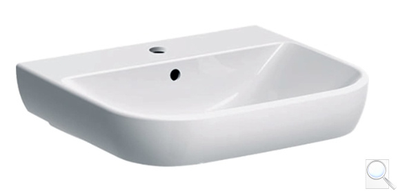 Umyvadlo Geberit Smyle 55x48 cm otvor pro baterii uprostřed 500.227.01.1. obr. 1