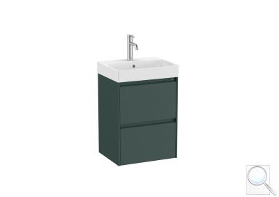 Koupelnová skříňka s umyvadlem Roca ONA 45x64,5x36 cm zelená mat ONA45ZK2ZZM obr. 1