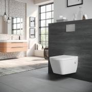 WC s bidetem závěsné Tece TECEone včetně sedátka TECEONESET. &nbsp;(7)