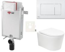 Závěsný WC set k zazdění SAT BREVIS SIKOSZBRTOR20