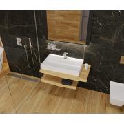Umyvadlo SAT Infinitio 80,5x46,5 cm otvor pro baterii uprostřed SATINF8046. obr. 9 