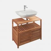 Koupelnová skříňka pod umyvadlo Naturel Home 67.5x63x35.5 cm ořech mat HOMEUM (obr. 4)