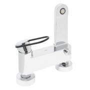 Vanová baterie SAT Fusion bez sprchového setu 150 mm páka kulatá černá SATBSFU222KPC. obr. 4&nbsp;