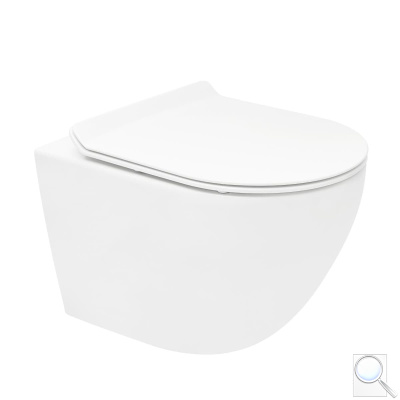 WC závěsné se sedátkem softclose bílé vírové WC01T. obr. 1