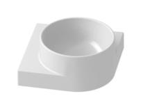 Umývátko Ravak Yard 28x28 cm otvor pro baterii, bez přepadu XJX01228000