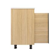 Koupelnová skříňka s umyvadlem Naturel Lucca 79x70x45 cm dub mat LUCCA80D.  (5)