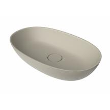 Umyvadlo na desku SAT Aula 60x36 cm béžová mat bez otvoru pro baterii, bez přepadu SATAU6036BE