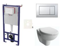 Závěsný WC set SAT do lehkých stěn / předstěnová montáž+ WC VitrA Normus SIKOSSNORBO21K