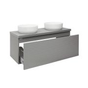 Koupelnová skříňka pod 2 umyvadla Naturel Savona 118x43x44,8 cm šedá mat SAVONA120GMD. obr. 3&nbsp;