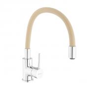 Dřezová baterie S-line Pro se silikonovým ramínkem béžová/chrom SIKOBSLPRO290BE (obr. 2)