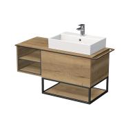 Koupelnová skříňka pod umyvadlo Naturel Oxo 110x50 cm dub halifax OXO110P701ZKDP. obr. 2