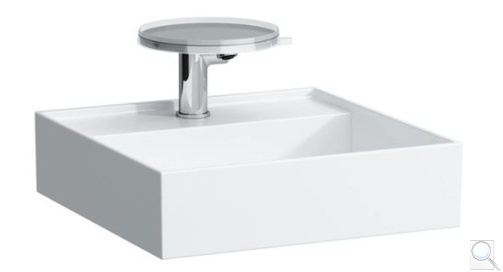 Umývátko Laufen Kartell By Laufen 46x46 cm otvor pro baterii, bez přepadu H8153310001111. obr. 1