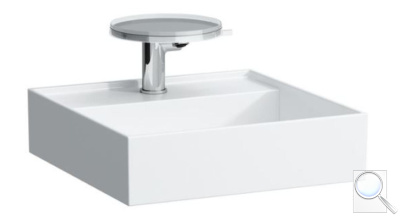 Umývátko Laufen Kartell By Laufen 46x46 cm otvor pro baterii, bez přepadu H8153310001111. obr. 1