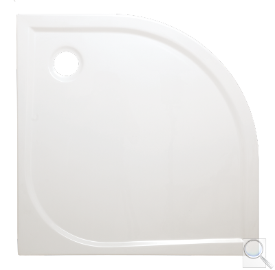 Sprchová vanička čtvrtkruhová Siko Flat 80x80 cm, 90x90 cm akrylát 