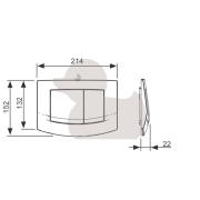 Ovládací tlačítko Tece Ambia plast bílá 9240200. obr. 2&nbsp;