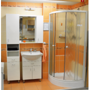 Sprchová vanička čtvrtkruhová Multi Abs 80x80, 90x90 cm akrylát. Obr. 3 