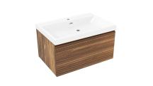 Koupelnová skříňka s umyvadlem Naturel Elsa 79x35x45,5 cm eben mat ELSA80EBU4