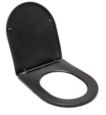 WC sedátko SAT Infinitio zakulacené černé SATINFPBKM