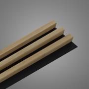 Obkladová lamela Fineza Spline Slim Oak hnědá. im-1200-SPLINEOB3S-004 