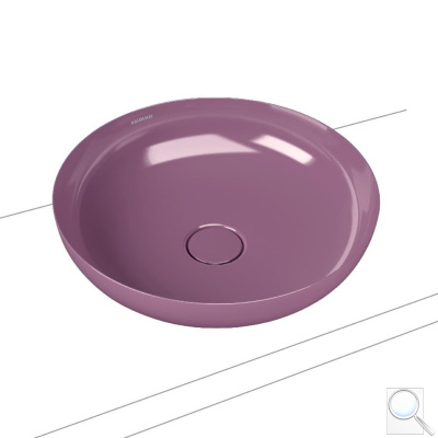 Umyvadlo na desku Kaldewei Miena 3181 38x38 cm, Miena 3180 45x45 cm Sweet Love. obr. 1