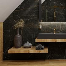 Argenta Gold Nero podkrovní koupelna