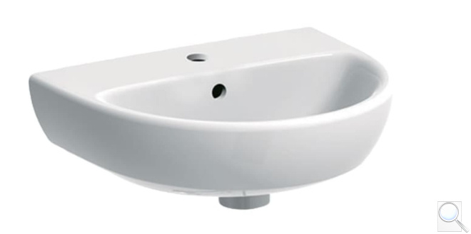 Umývátko Geberit Selnova 45x37 cm otvor pro baterii uprostřed 500.324.01.7. obr. 1