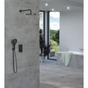 Sprchový systém SAT B-Way včetně podomítkového tělesa černá SATBPSETBW2. obr. 2&nbsp;