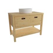 Koupelnová skříňka pod umyvadlo Naturel Country 90x72,5x51 cm přírodní COUNTRY90ZBUMNA. obr. 2&nbsp;
