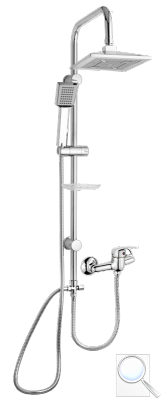 Sprchový systém Multi s pákovou baterií chrom MULTIPIPEHBAT 