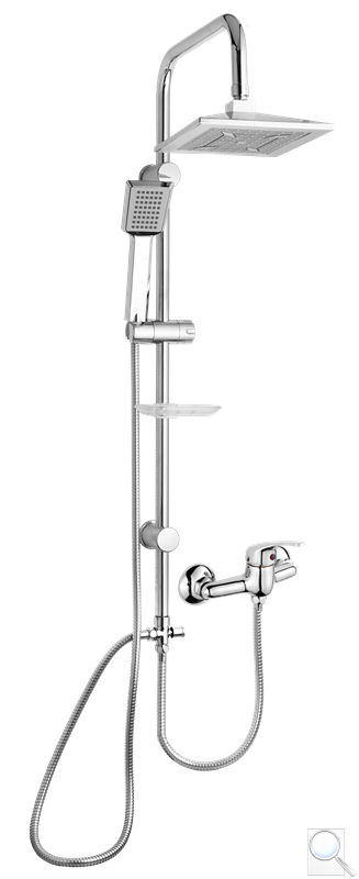 Sprchový systém Multi s pákovou baterií chrom MULTIPIPEHBAT. 