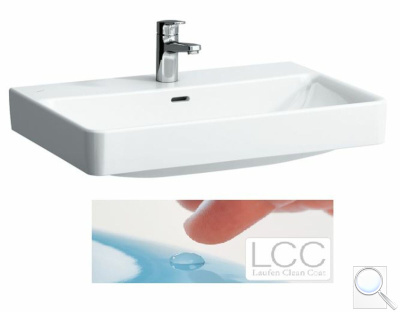 Umyvadlo Laufen Pro S 55x46,5 cm, 65x46,5 cm, 70x46,5 cm otvor pro baterii uprostřed. obr. 1