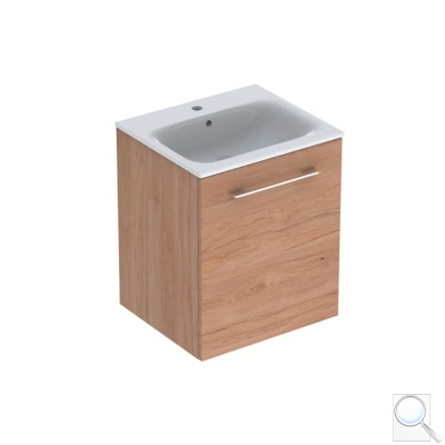 Koupelnová skříňka s umyvadlem Geberit Selnova 55x50,2x65,2 cm ořech hickory světlý 501.251.00.1. obr. 1