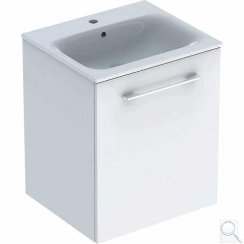 Koupelnová skříňka s umyvadlem Geberit Selnova 55x50,2x65,2 cm bílá lesk 501.248.00.1 