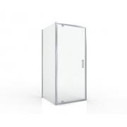 Sprchové dveře 80x195 cm, 90x195 cm, 100x195 cm SAT TEX chrom lesklý (obr. 3)