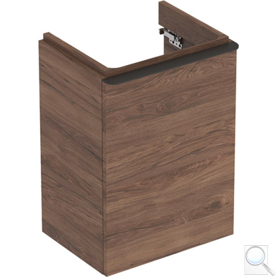 Koupelnová skříňka pod umyvadlo Geberit Smyle Square 44,2x62x35,6 cm, 49,2x62x40,6 cm, 53,6x62x43,3 cm ořech. pravá 500.350.JR.1, levá 500.351.JR.1