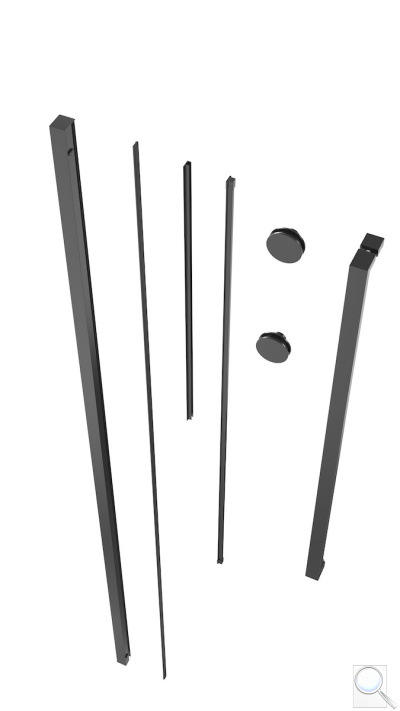 Set pro walk-in SAT Walk-in Xmotion černá SIKOWIXMPROFILC. 
