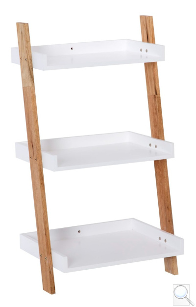 Set poličky a nosníků Naturel Home bílá/ořech mat 53,5x98x40 cm HOMEP3B. obr. 1