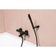 Vanová baterie Paffoni Light se sprchovým setem 150 mm černá mat LIG023NO. obr. 6