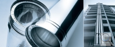 Univerzální třívrstvý nerezový systém Schiedel ICS 25. 