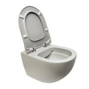 WC závěsné VitrA Sento SmoothFlush šedé včetně sedátka, zadní odpad 7848-076-0101. obr. 3&nbsp;