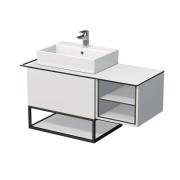 Koupelnová skříňka pod umyvadlo Naturel Oxo 110x58x50 cm bílá mat OXO110L701ZKDLBM. obr. 2 