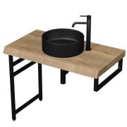 Noha pod desku Naturel Dolce 45x68x3 cm černá mat NOHAH45CM. obr. 5 