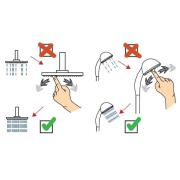 Hlavová sprcha SAT černá matná SATBSHS32C. obr. 8&nbsp;