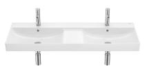 Dvojumyvadlo Roca ONA 120x46 cm otvor pro baterii uprostřed A32768B000